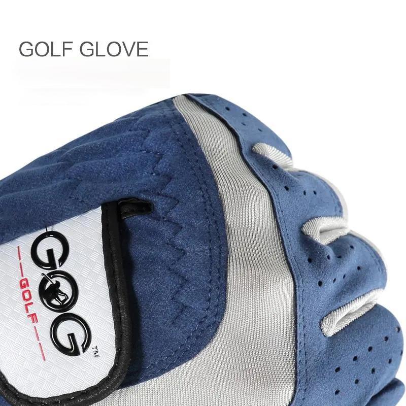 Golf Gloves Non-slip Breathable Particles Microfiber Cloth Fabric Left and Right Hand Sports Gloves