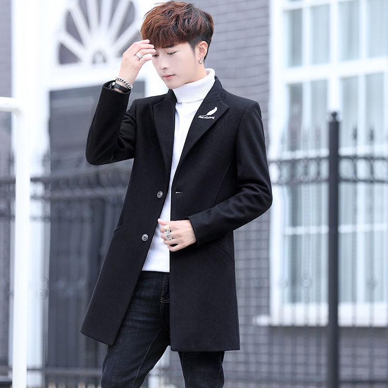 Winter Wool Coat Slim Fit Jackets Mens Casual Warm Outerwear Jacket and coat Men Pea Coat Size M-3X