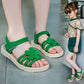 Girls Sandals Gladiator Flowers Sweet Soft Children's Beach Shoes Kids Summer Floral Sandals Princess Fashion Cute High Quality