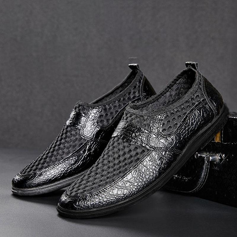 Summer Breathable Mesh Men's Shoes Lazy Casual Sandals Men