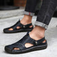 Pair of Shoes Men Hand-stitched Outdoor Closed Toe Leather Sandals