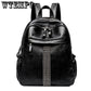 Leather Shoulder Bag Cowhide Large-capacity Trend Wild Travel Simple Casual Backpack