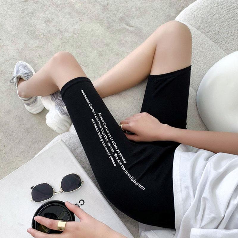 Summer Thin Five-point Leggings Women Wear Thin Yoga Pants Tight High Waist Elastic Sports Pants Cycling Shorts