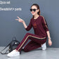 Spring And Autumn Women 2pcs Set Wild Long Sleeve Casual Sweatshirt Set Large Size