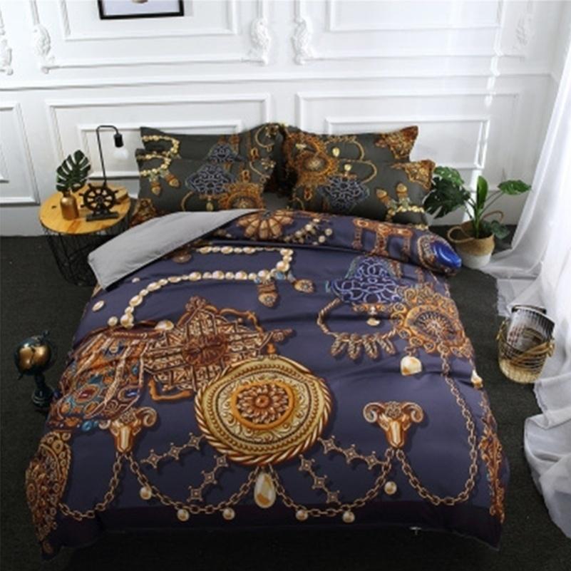 WTEMPO Airdom New Design 3D Duvet Cover Set Bohemia Printed Bedspread Queen King Size Polyester Bedd
