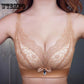 Secret Fashion Ladies Sexy Lingerie Bra Mesh Embroidery Lace Bra Brassiere Bralette Front Close