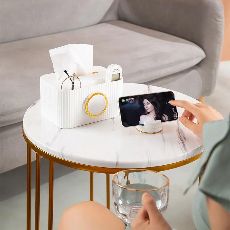 Tissue Box Drawer Paper Box Wall Mounted Remote Control Storage Wet Wipes Box Organizer Living Room Bathroom Toilet Multifunctional Paper Drawer Box