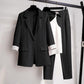 Women's Set Long Sleeve Blazer Pants Suit Office Lady Tracksuit Three Piece Set Fitness Outfits Streetwear Autumn Winter