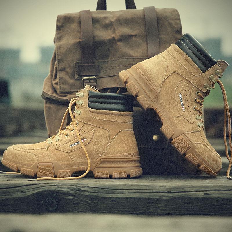 Martin Boots Men's Boots High Top Snow Boots Men's Shoes Autumn and Winter Work Shoes Desert Boots