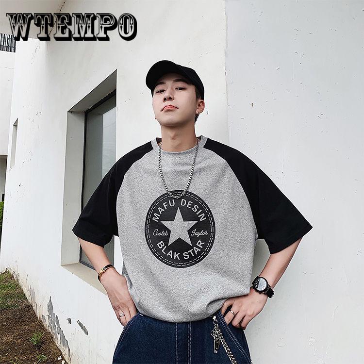 Loose Style  Printed Men T Shirt Casual Short Sleeve O-neck Funny Mens Tshirt Tops Tees