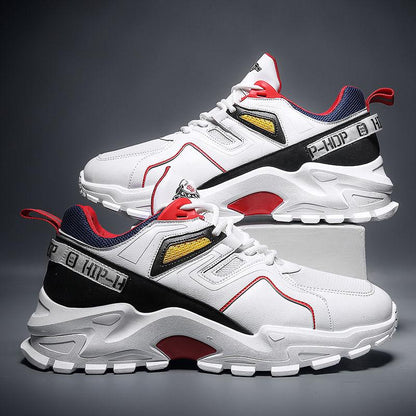 Daddy shoes Fashion casual sports male students running shoes thick sole hard sole wear-resistant