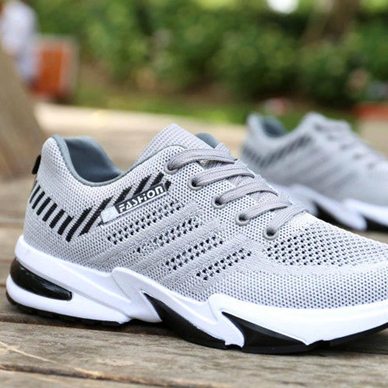 Plus Size 39-44 Summer Men Sneakers Mesh Breathable Basketball Running Shoes Non-slip Wear-resistant Comfortable Skate Shoes