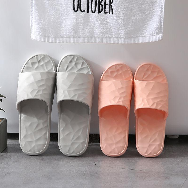 Summer Home Indoor Women's Sandals Bathroom Bath Non-slip Household Slippers Soft Sole Home Solid Color Couple Slippers