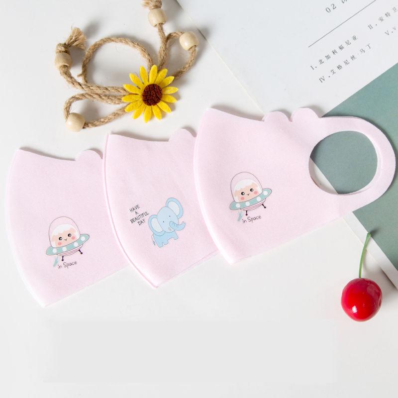Children's masks summer breathable ice silk cotton kids baby masks dustproof washable masks reusable