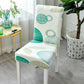 Printed Stretch Chair Cover In Hotel Restaurant One-piece Chair Cushion Seat Back Cover Dining