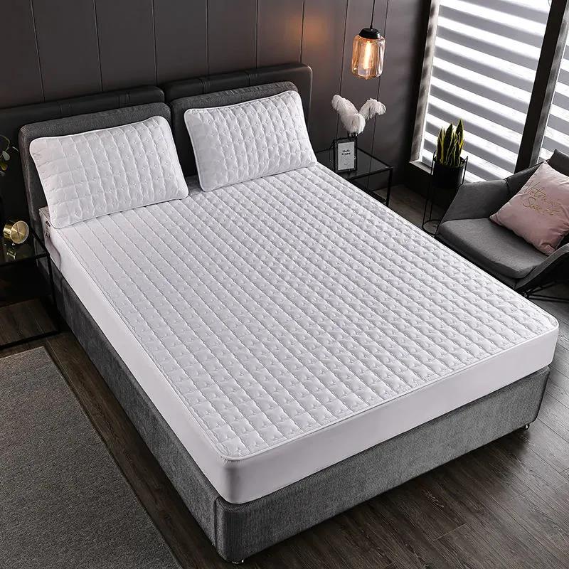 Mattress Protective Cover Pure Color Pure Cotton Thickened Mattress Cover Soft Bedroom Bedding Simmons Protective Cover