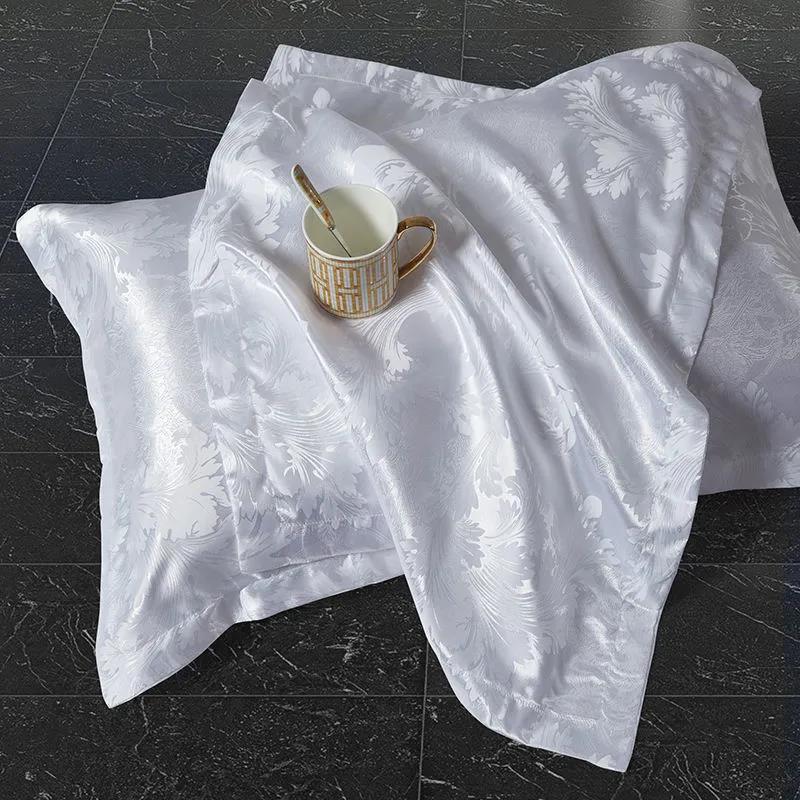 European-style High-end Jacquard Pillow Core for Bedroom Bed Double Pillowcase 48×74cm