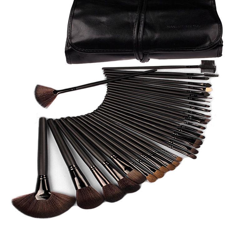 32pcs Professional Soft Cosmetic Eyebrow Shadow Makeup Brush Set Kit