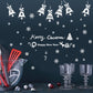 Fashion Christmas Snowflake Bell Wall Sticker Classroom Glass Window Background Decoration
