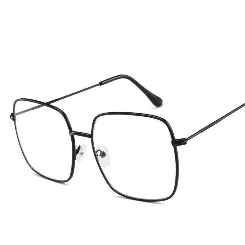 WTEMPO Drivin Fishing Square Sunglasses Retro Polygon Metal Large Frame Ocean Piece Face-lift Shoppi