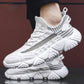 Comfortable Casual Shoes Men Breathable Walking Shoes Lightweight Sneakers Black Footwear Men Lace Up Running Shoes Men