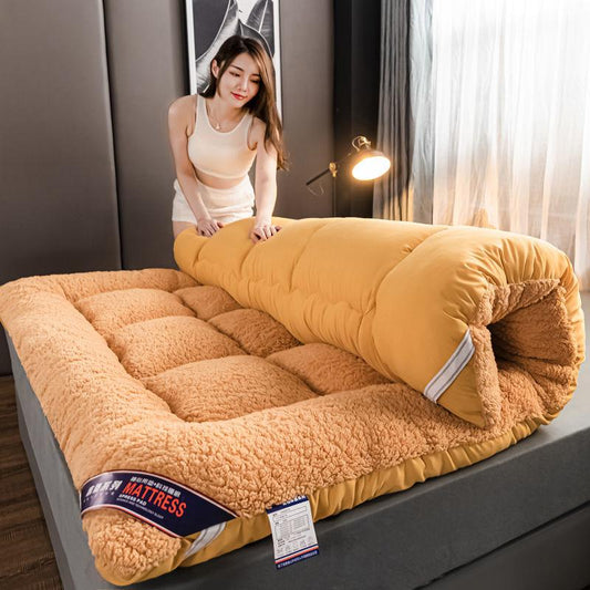 Thickened Lamb Velvet Soft Mattress Non-slip Foldable Student Dormitory Sleeping Pad