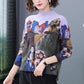 Autumn Winter Thick Printed High-neck Wool Sweater Women High-end Cashmere Sweater Pullover Knitted Sweater