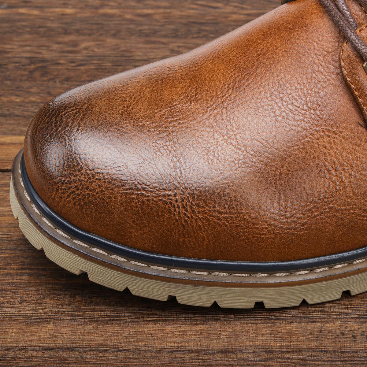 Retro Men's Winter Boots Keep Warm Men's Winter Shoes Are Handsome and Fashionable All-match