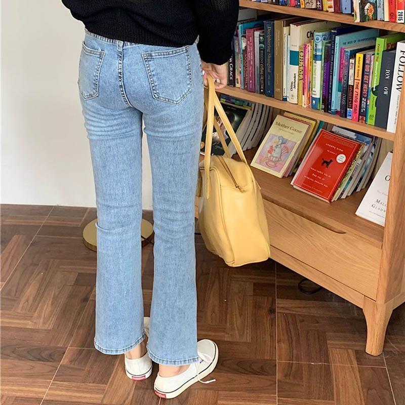 Winter Plus Velvet Thickened Jeans Female High Waist Large Size Fat Mm Slim Straight To Loose Wide Leg Pants