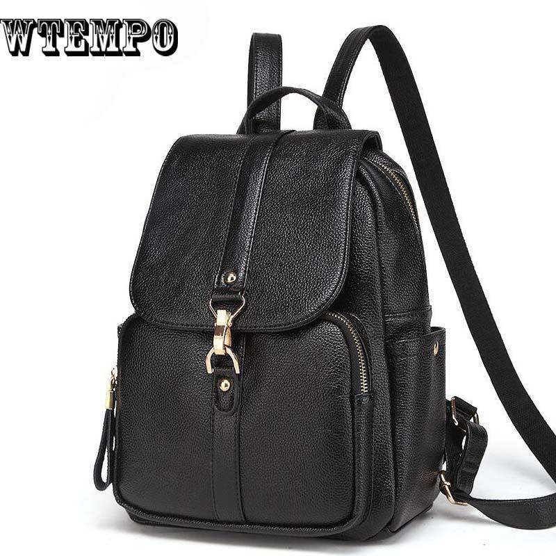 Mini Travel Bags Backpack Women Girls Shoulder Bag PU Leather  Backpack School Bags for Women