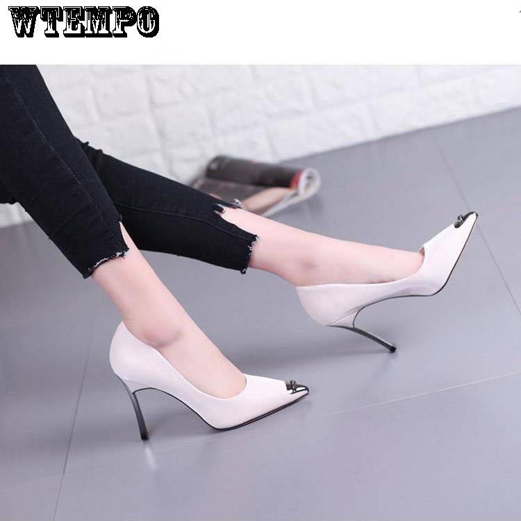 Brand Joker High Heel Stiletto Pointed Shallow Mouth High Heels Summer Women's Shoes Fashion