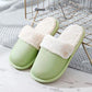 Autumn and Winter Cotton Slippers Indoor Non-slip Soft-soled Shoes Warm Simple Plush Cotton Shoes Removable