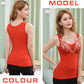 Thermal Vest Women Winter Underwear Floral Tank Tops with Pad Slim Sleeveless Body Top Seamless Sexy Clothing Inner Wear