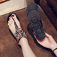 Flip-Flop Sandals Female Rhinestone Fairy Style Flat Student Flip-Flop Roman Bohemia Wild Summer