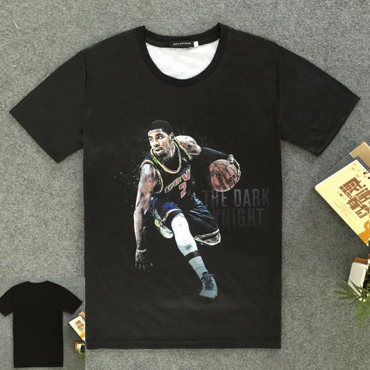 Large size basketball clothes men's summer 3D printing short-sleeved T-shirt basketball star T-shirt