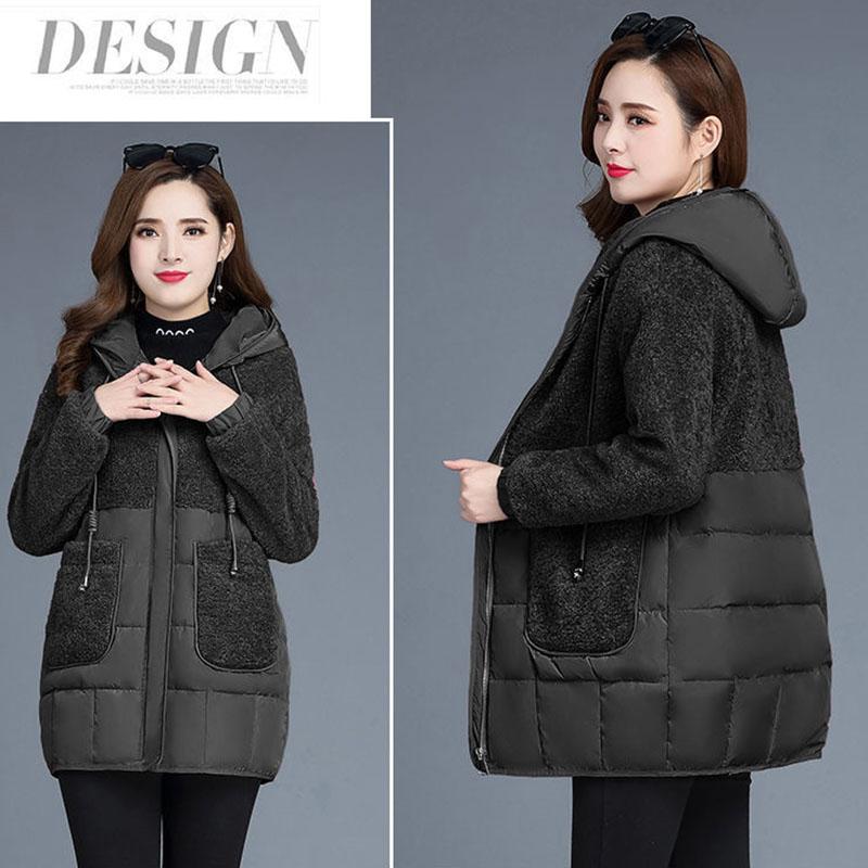 Winter Short Down Coat Imitation Lamb Wool Loose Casual Jacket Fashion Simple Women's Cotton Coat