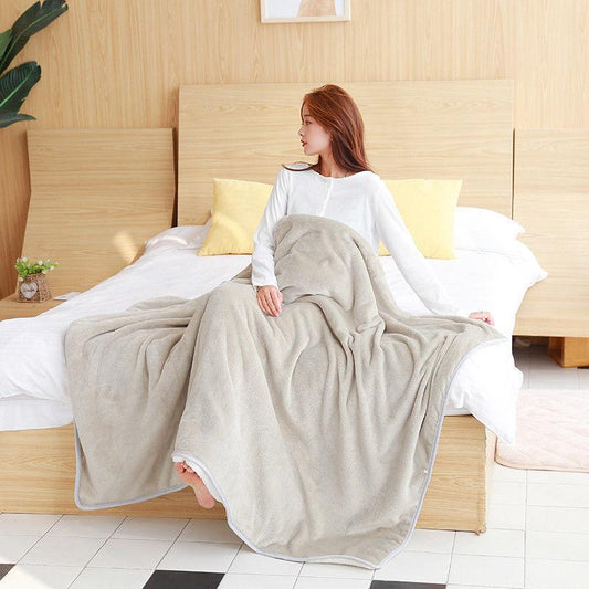 The Blanket Is Thickened In The Winter Single Blanket Napping Blanket Flannel Blanket R Artificial Lamb Wool Shawl Cloak Warm and Soft
