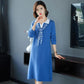 Knitted Dress Ladies Sweater Mid-length Autumn and Winter Coat Sweater DRress Over-the-knee Bottoming Shirt