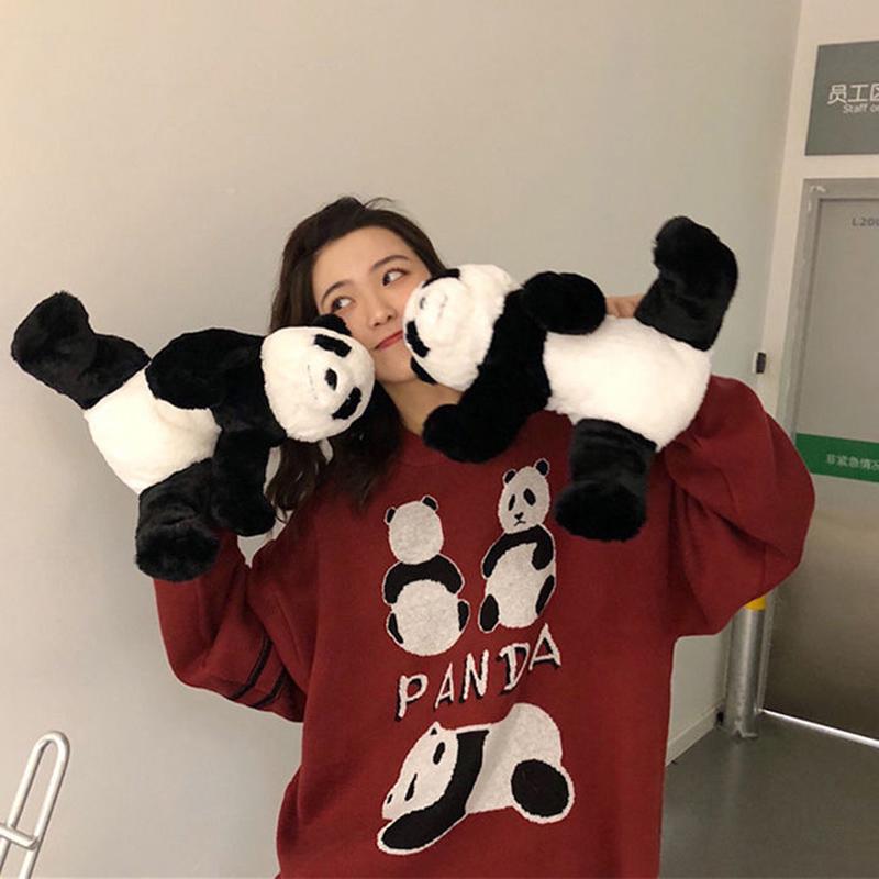 Autumn  Winter Cartoon Pullover Sweater Casual Fashion Long-sleeved Loose Sweater Girl Student Jacket