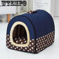 Folding doghouse doggie bed dog and cat pet house can remove and wash pet beds
