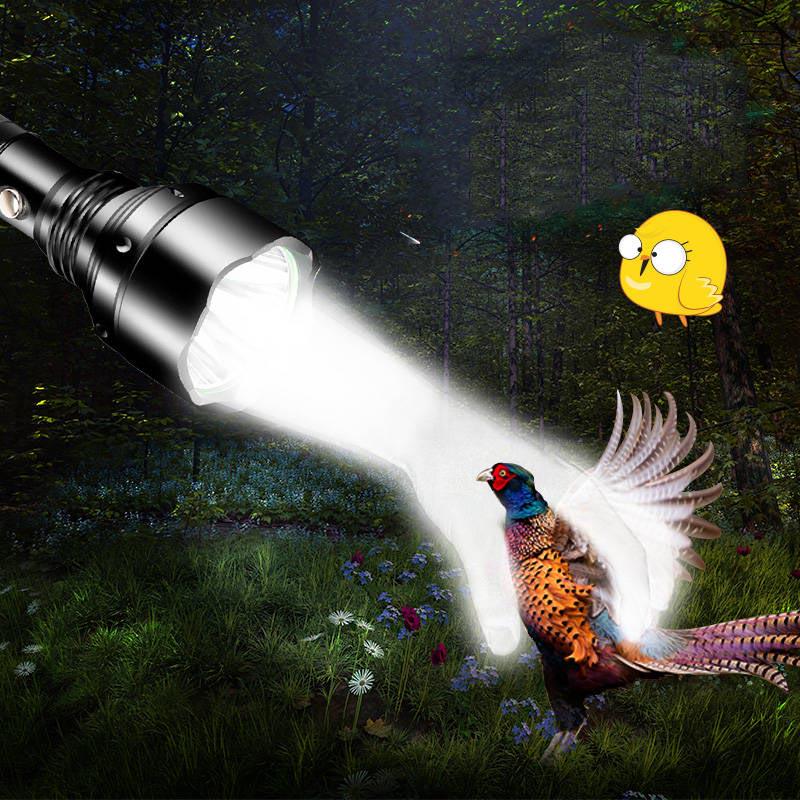 Hunting Most Powerful Led Flashlight Rechargeable Usb Torch  18650 Battery