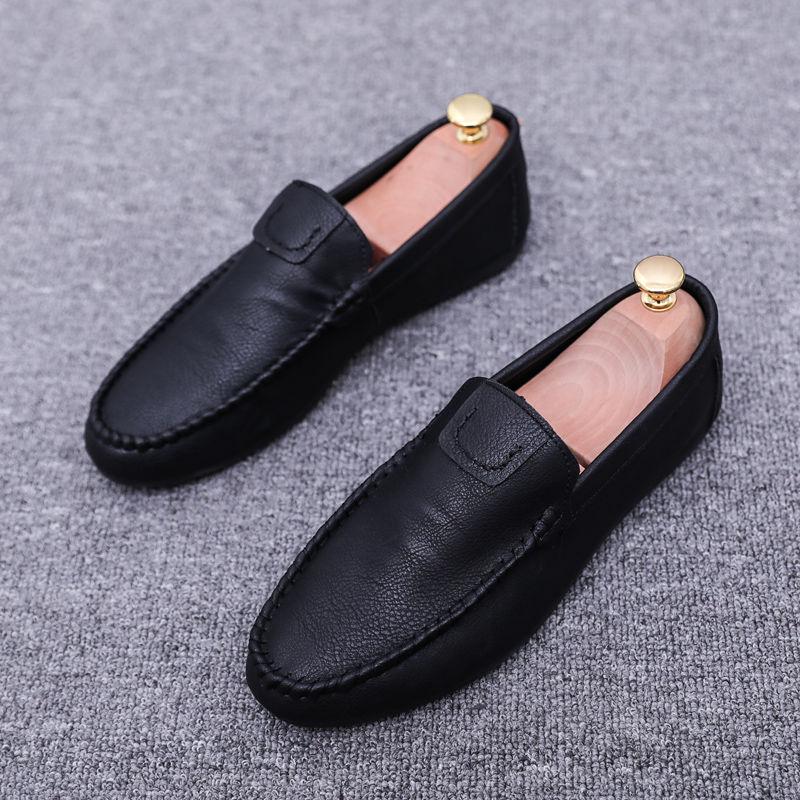 Men's shoes summer breathable peas shoes men's casual shoes trend tide shoes leather shoes men