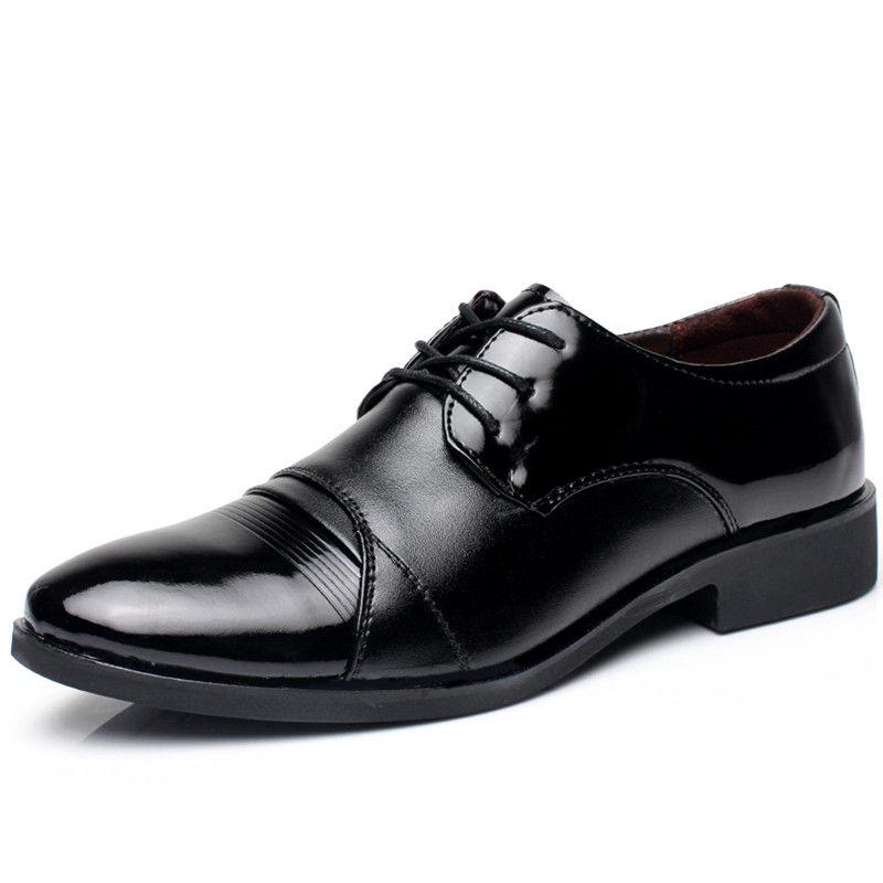 Fashion Oxford Business Men Shoes Leather High Quality Soft Casual Breathable Men's Flats