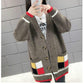 Women's Cardigan Knit Jacket Women's Trendy Cardigan Knit Sweater Wild Sweater Women
