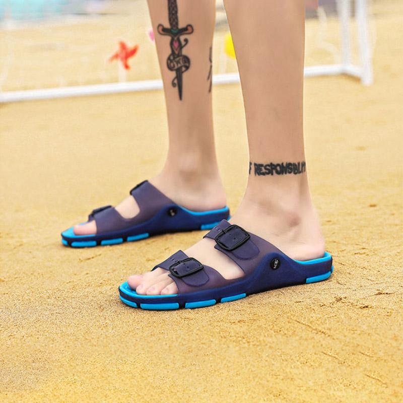 Summer Men's Slippers Breathable Man Sandals Plus Size Male Quick Dry Beach Shoes Flip Flops Sandalias