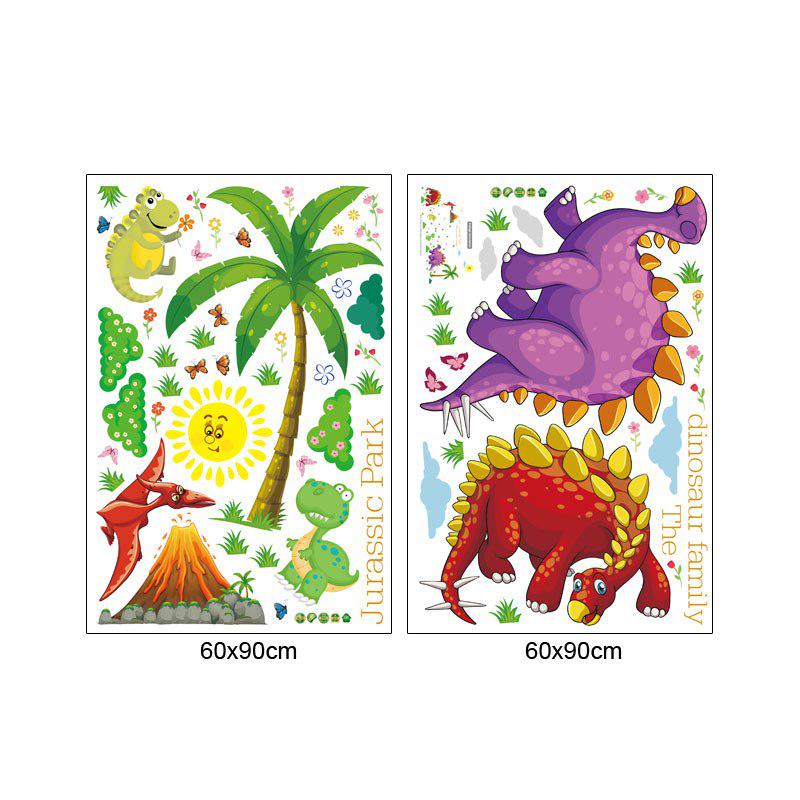 [Wall sticker] cartoon dinosaur paradise children wall stickers for kids rooms nursery baby bedroom