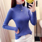 Autumn Winter Turtleneck Pullovers Sweaters Primer Shirt Long Sleeve Short Slim-fit Tight Sweater