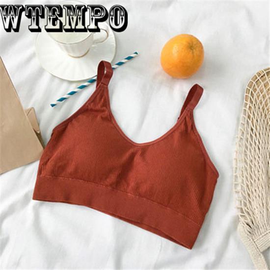 Sexy Sports Bra Top For Fitness Women Push Up Cross Straps Workout Bra For Women Gym Running Jogging