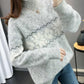 Autumn Winter  Women Fashion Sweater Casual Knitting Sweater Turtleneck  Pullovers Loose Casual Long Sleeve Sweater