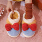 Autumn and Winter Bowknot Cotton Slippers Non-slip Flat Shoes Casual Fashion Cute